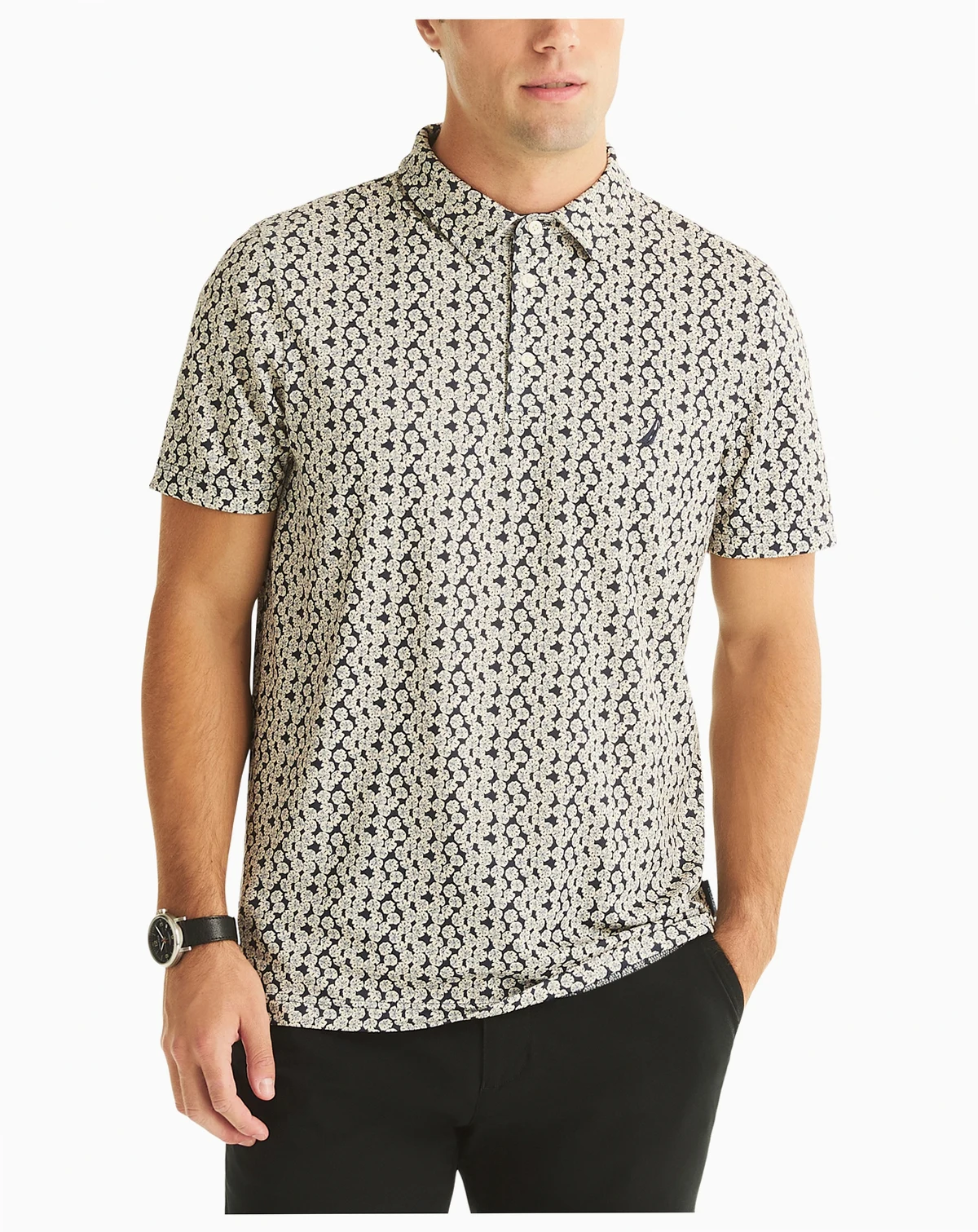 Men's Classic-Fit Moisture-Wicking Performance Golf Polo Shirt