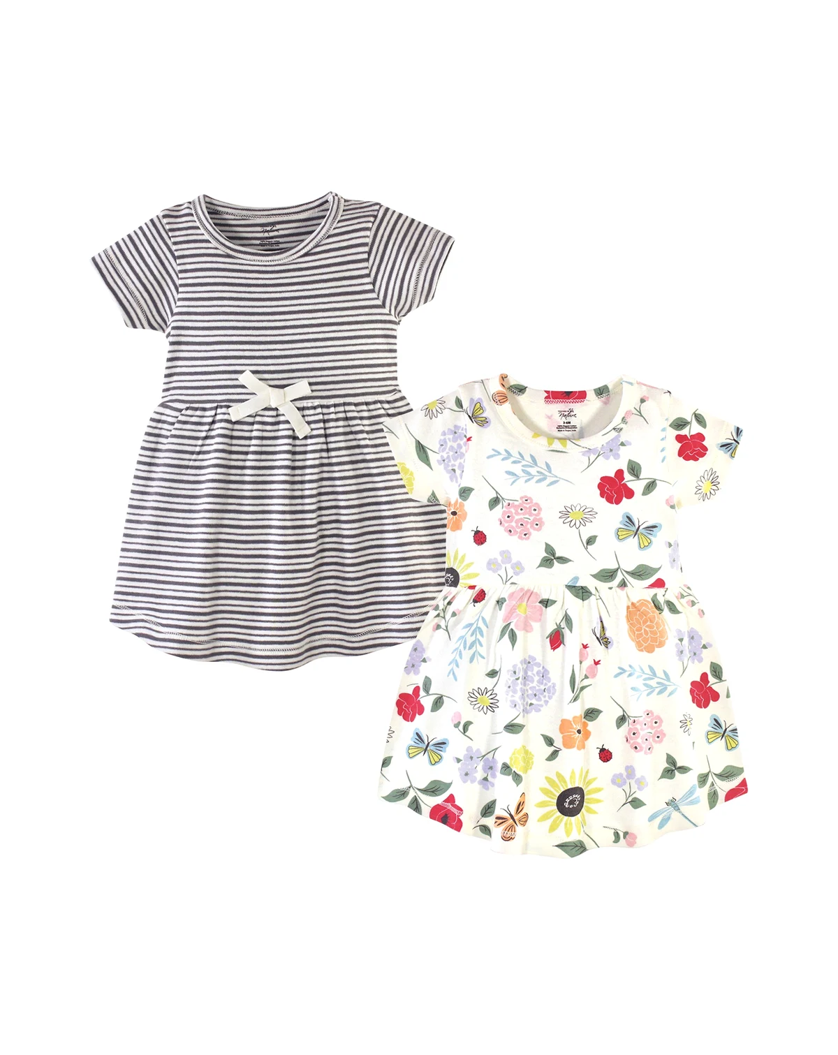 Natural Cotton Dress Duo Short and Long Sleeve Styles