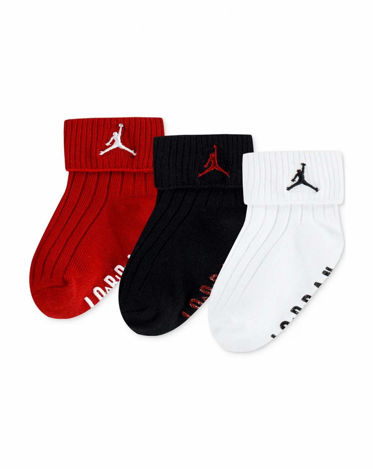 Baby Boys' or Baby Girls' and Toddler Essentials Ribbed Gripper Socks, 3 Pack