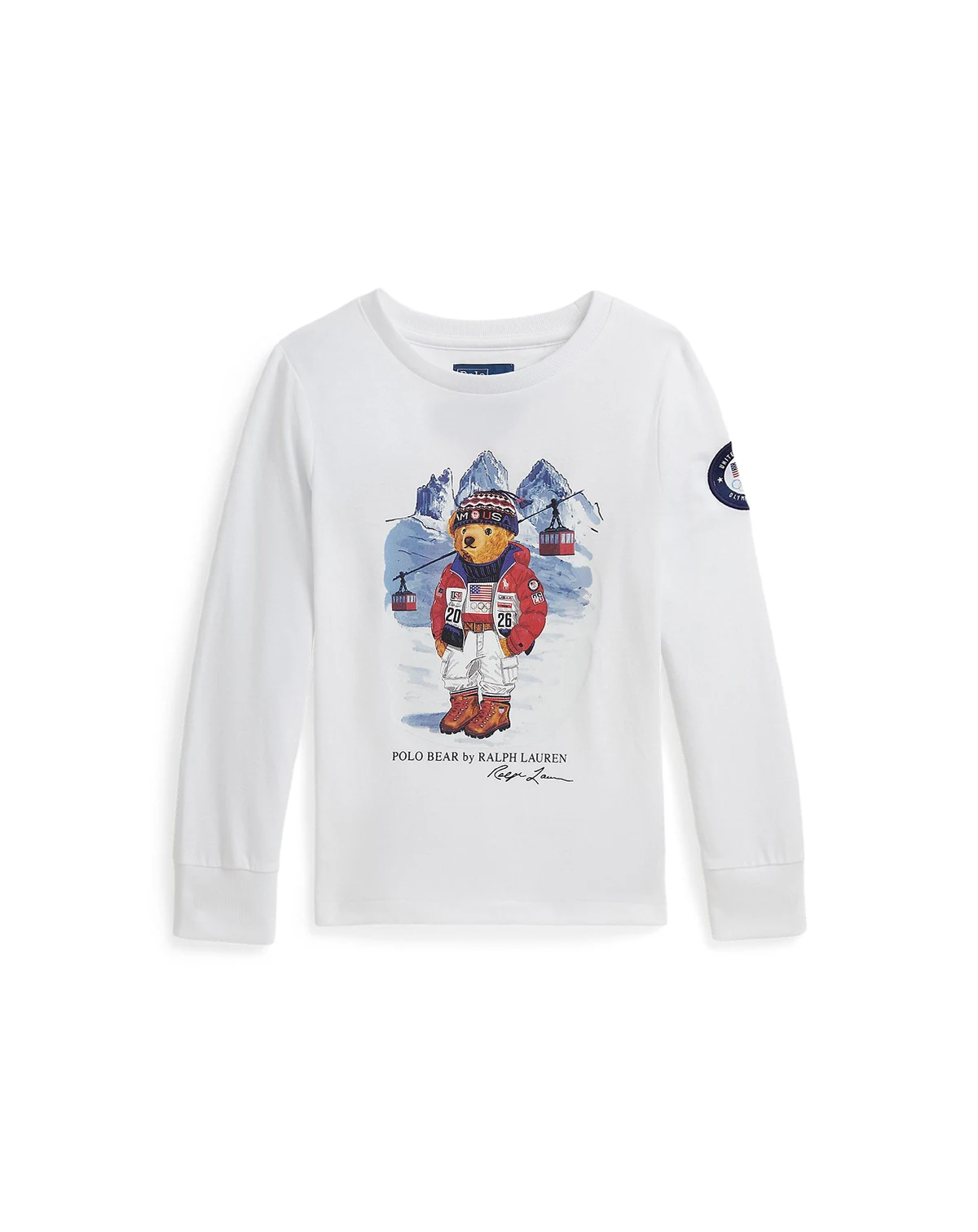 Girls’ 2T-6X Team USA Polo Bear Cotton Tee