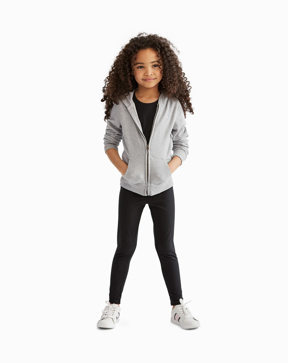 Girls 2T-6X Stretch Embroidered Pony Stretch Cotton Leggings