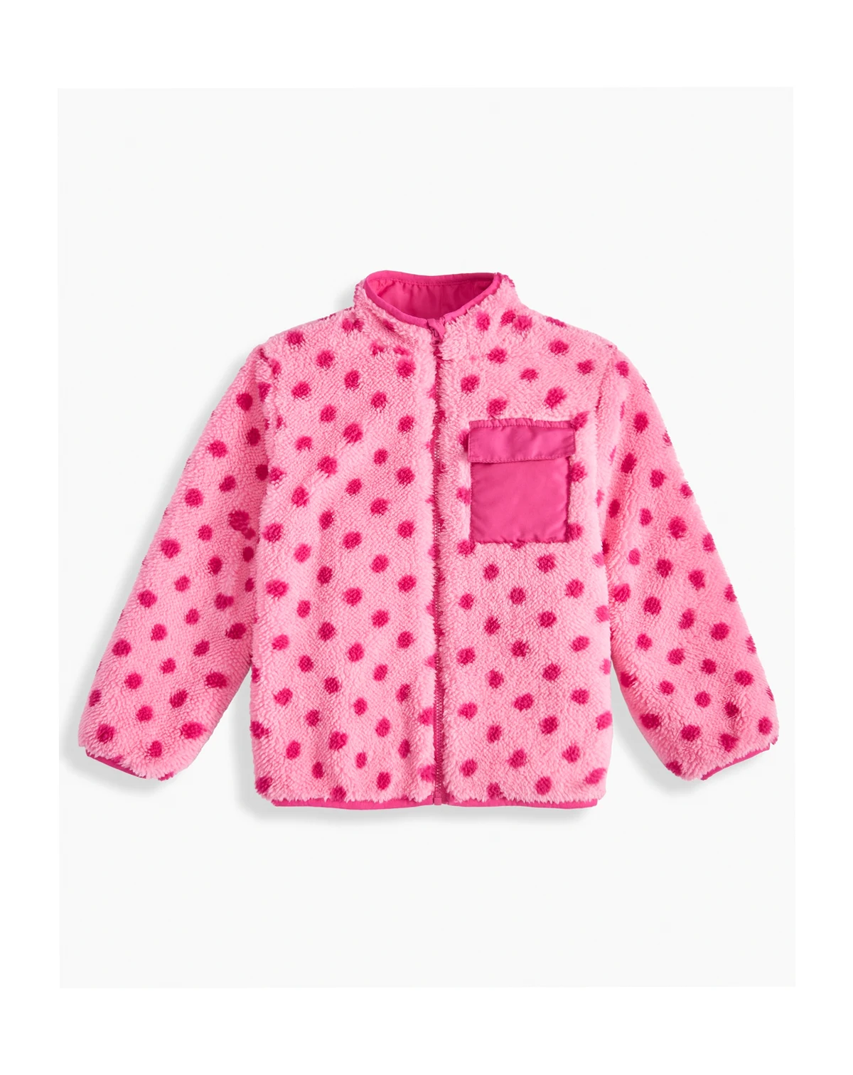 Girls' Toddler 2T-4T Dot Printed Long-Sleeve Jacket, Macy's Exclusive