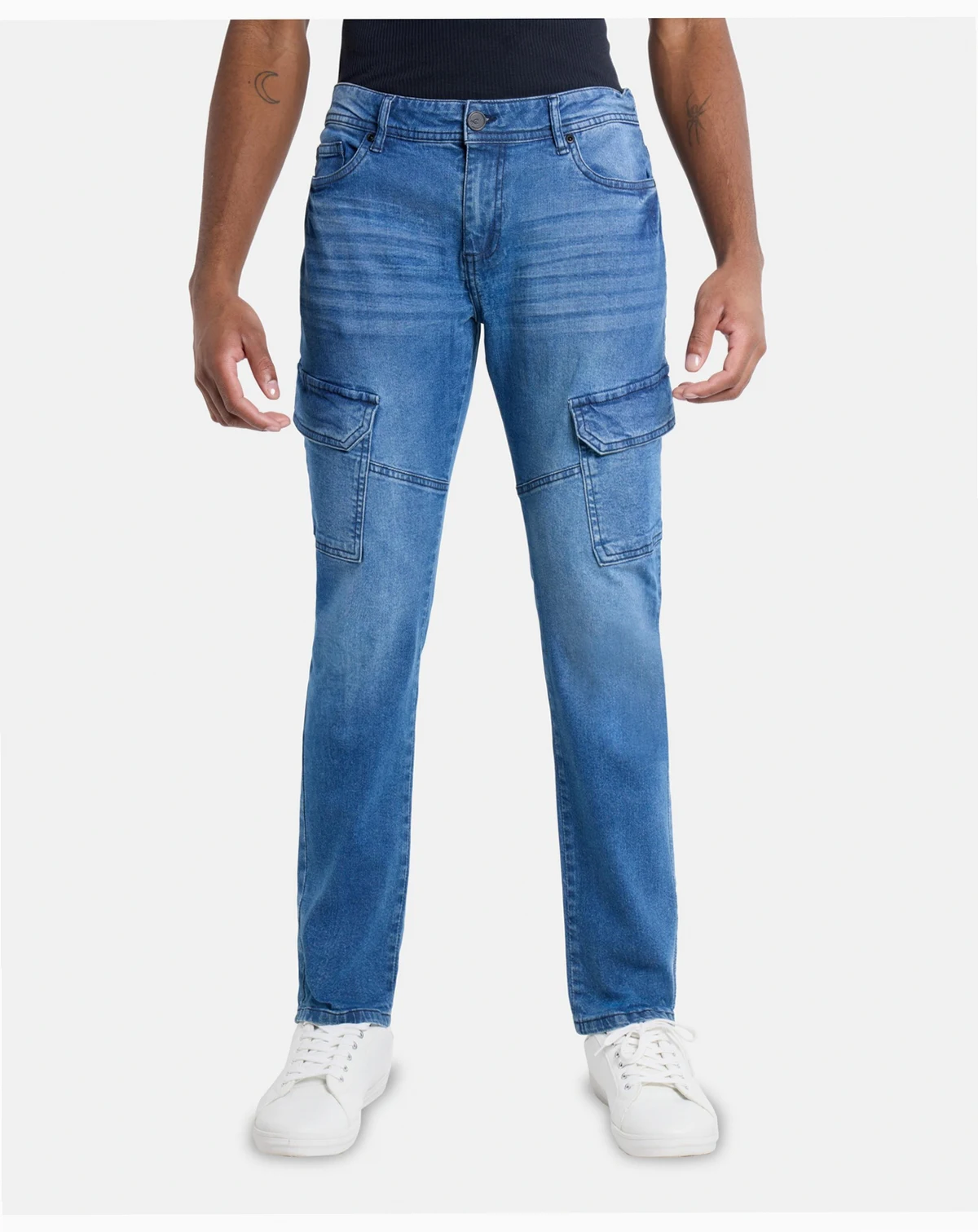 Men's Slim Fit Stretch Cargo Jeans