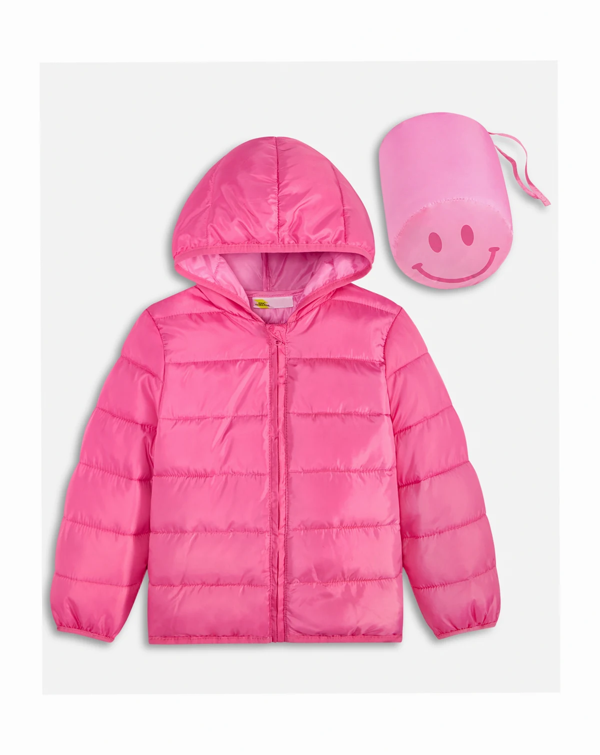 Toddler Girls' 2T-4T Smile Lightweight Packable Hooded Jacket, Macy's Exclusive