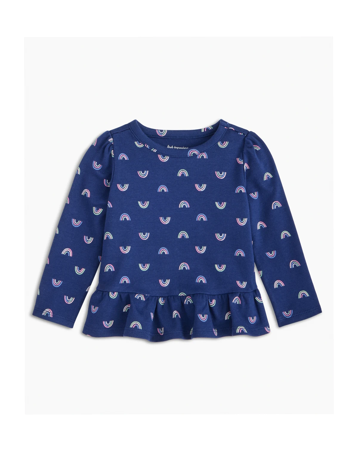 Toddler Girls' 2T-4T Mix and Match Long-Sleeve Rainbow-Print T-Shirt, Macy's Exclusive