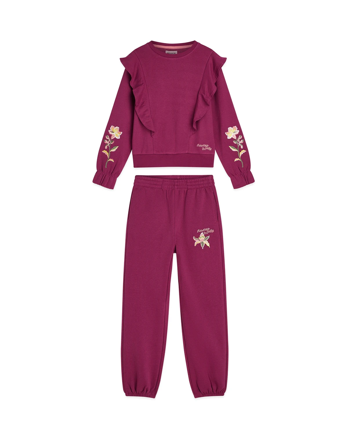 Girls' Toddler 2T-4T Fleece Sweatshirt and Joggers, 2-Piece Set