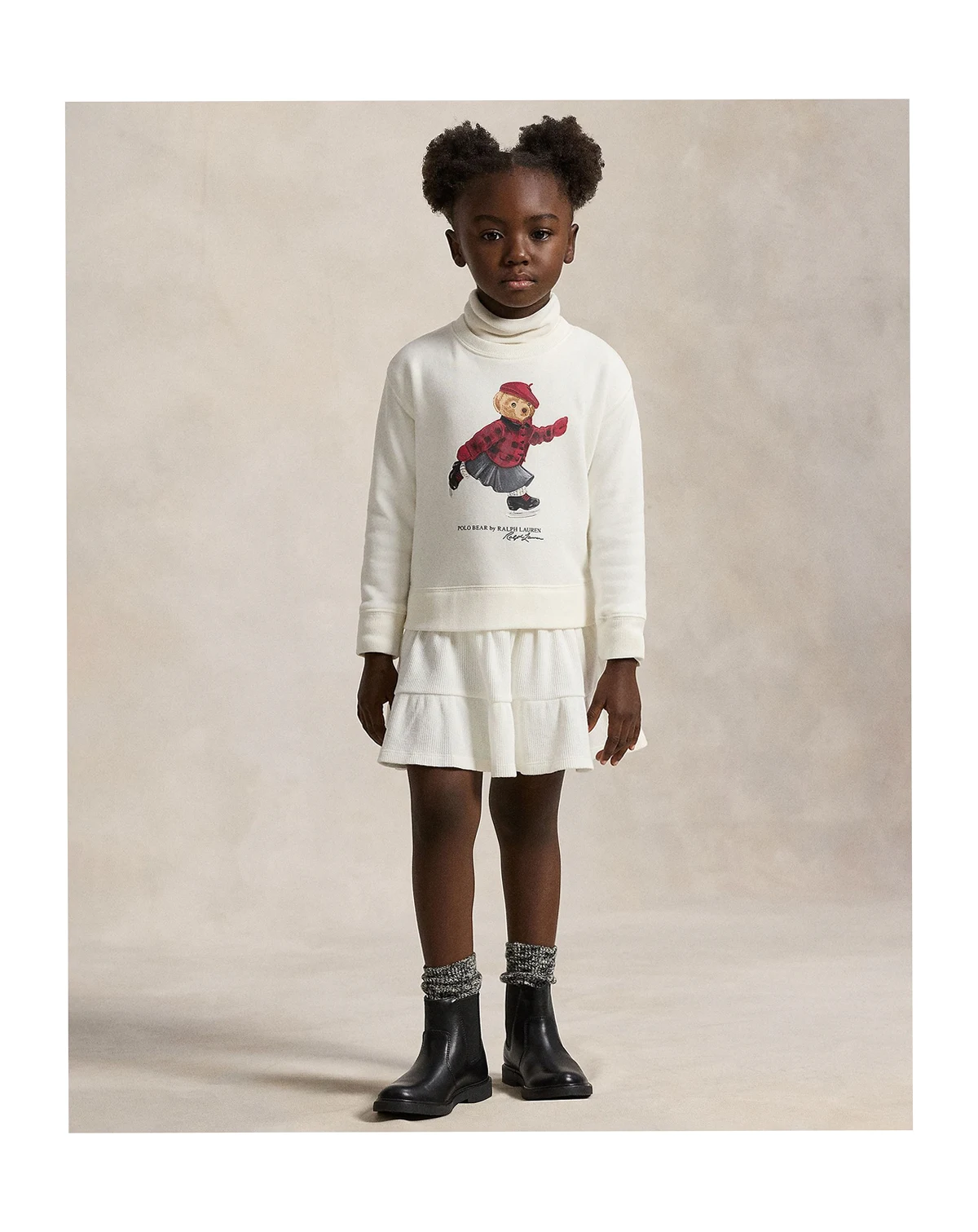 Girls' 4T-6X Polo Bear Fleece Dress