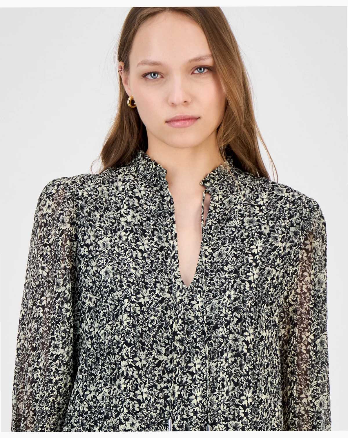 Women's Floral-Print Blouse