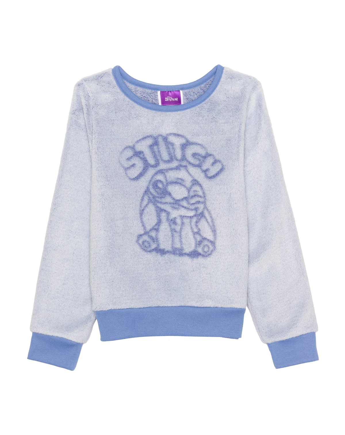 Girls' 2T-6X Stitch Print Long-Sleeve Sweater