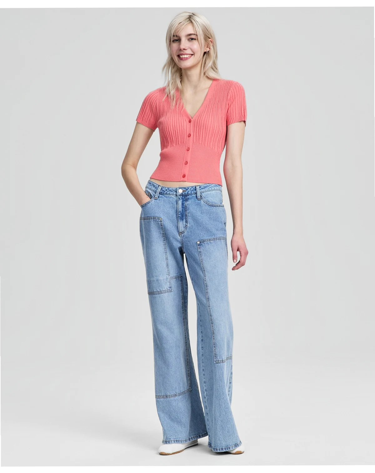 Women's Patchwork Flare-Leg Jeans, Macy's Exclusive