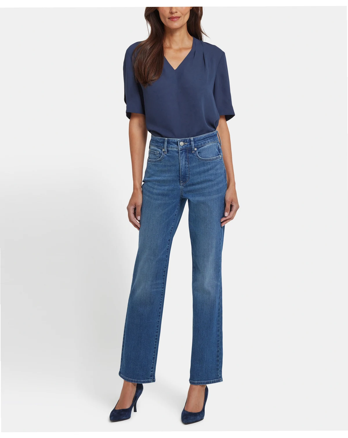 Petite High Rise Marilyn Straight Jeans