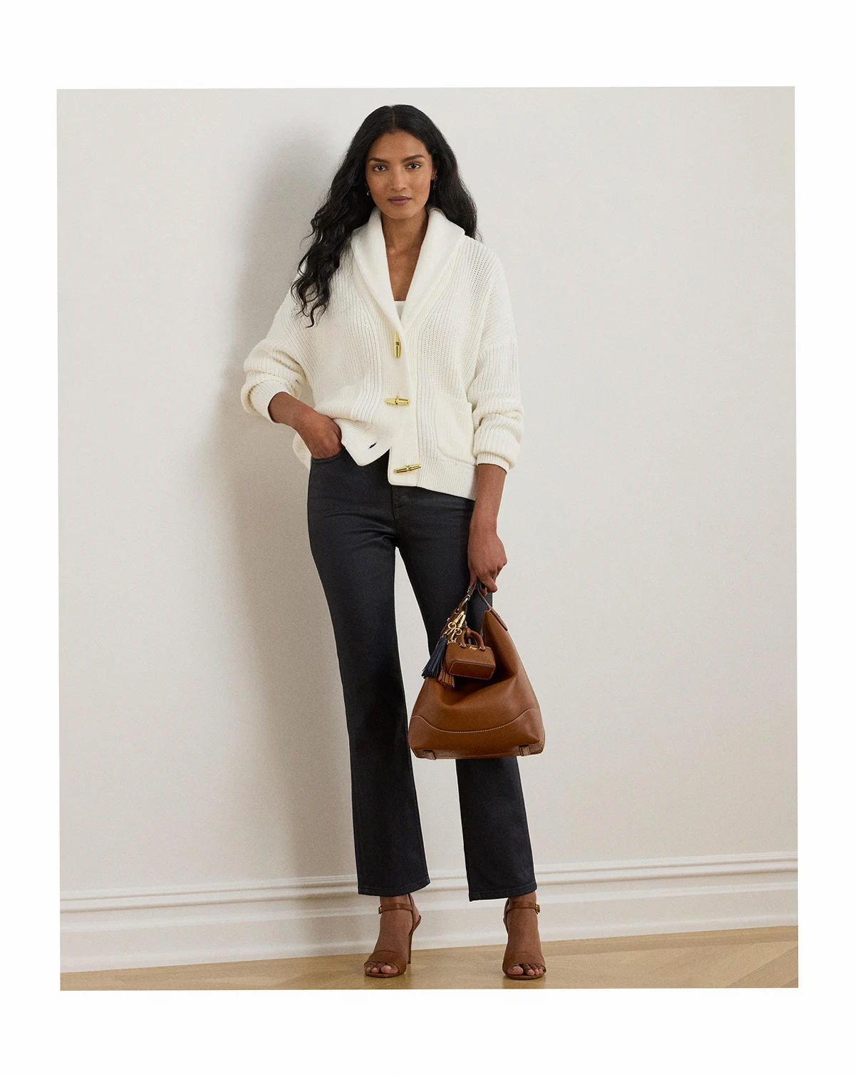 Women's Coated High-Rise Straight Ankle Jeans