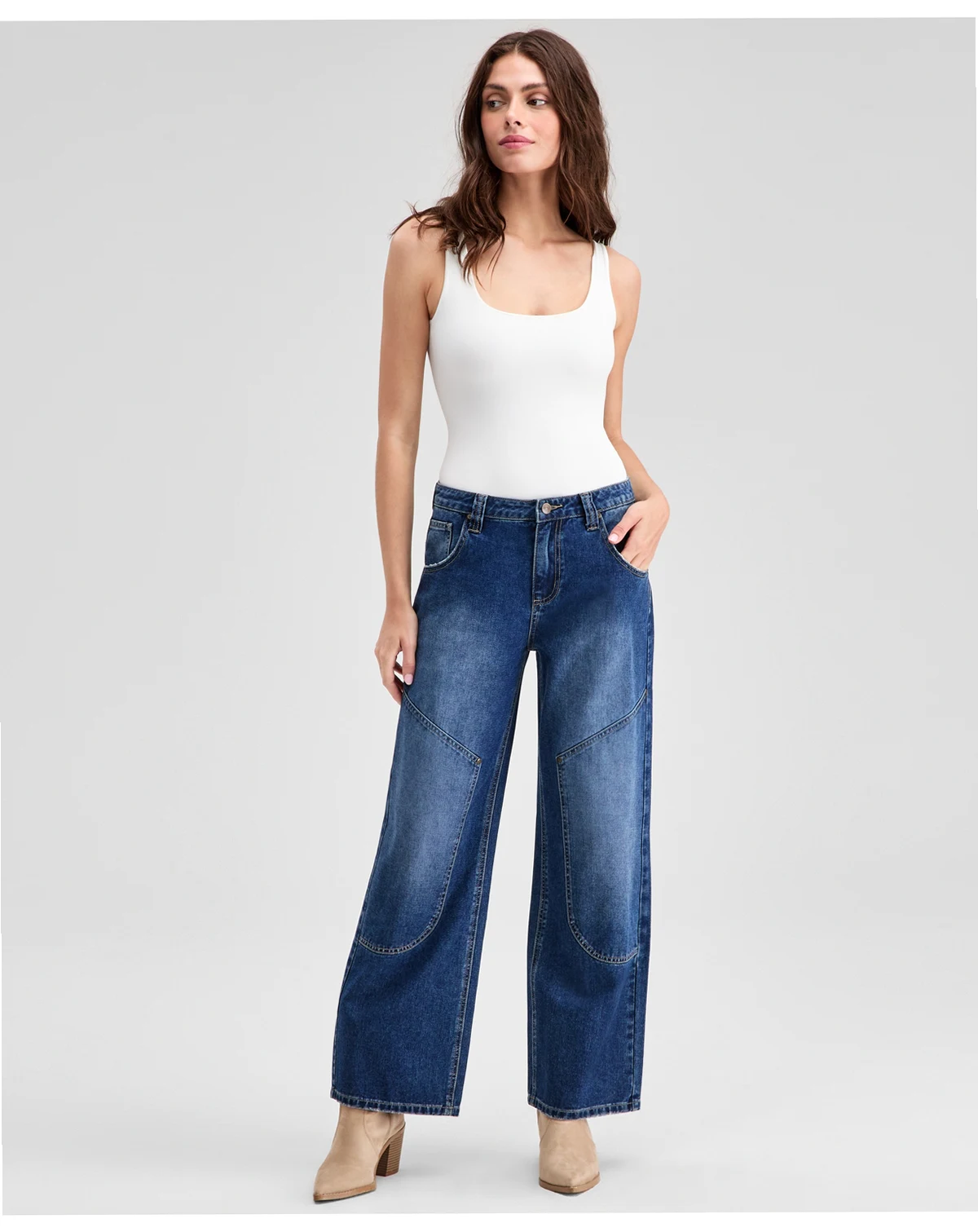 Women's Seamed Straight-Leg Jeans, Exclusively at Macy's
