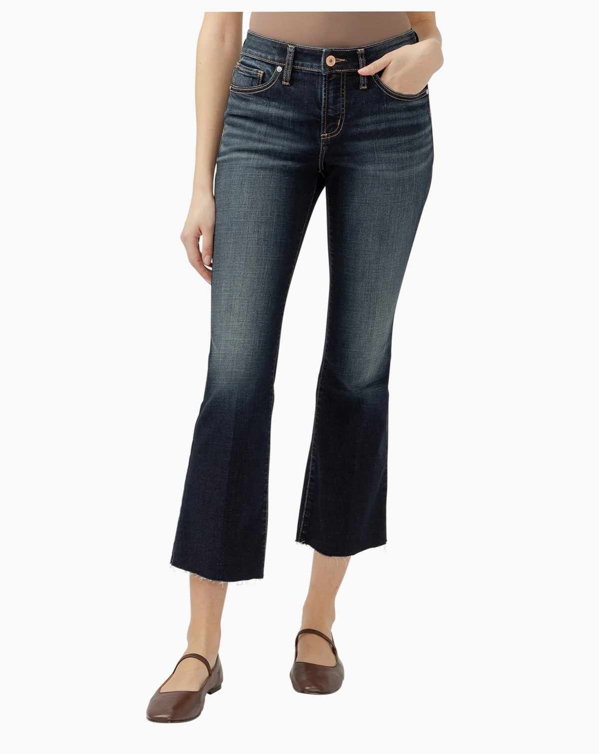 Women's Suki Mid Rise Curvy Fit Flare Jeans