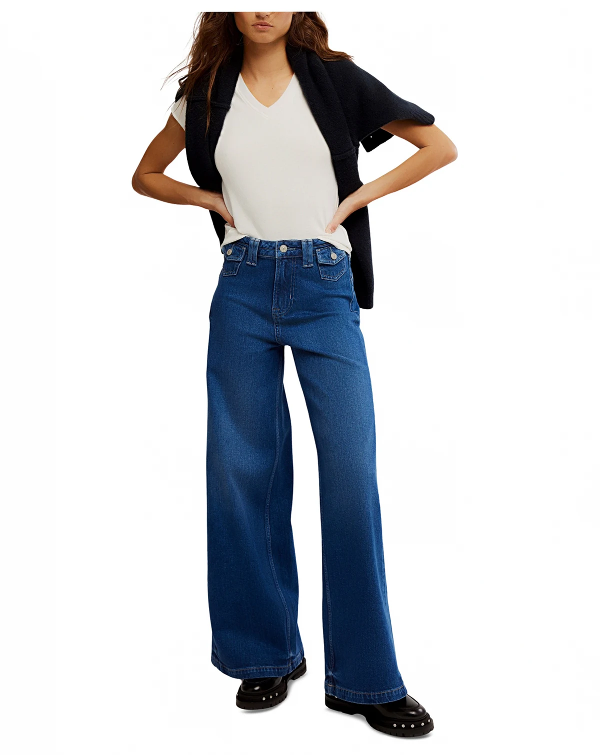 Women's Kellee High Rise Palazzo Jeans