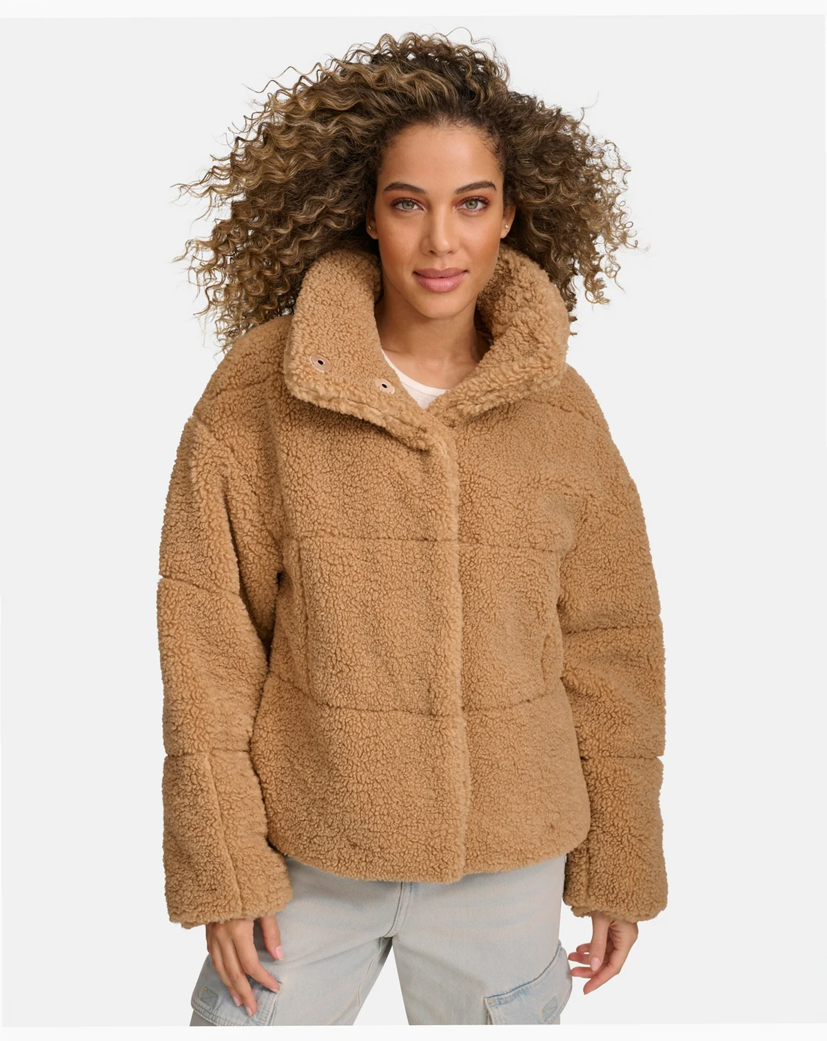Women's Short Sherpa Teddy Jacket