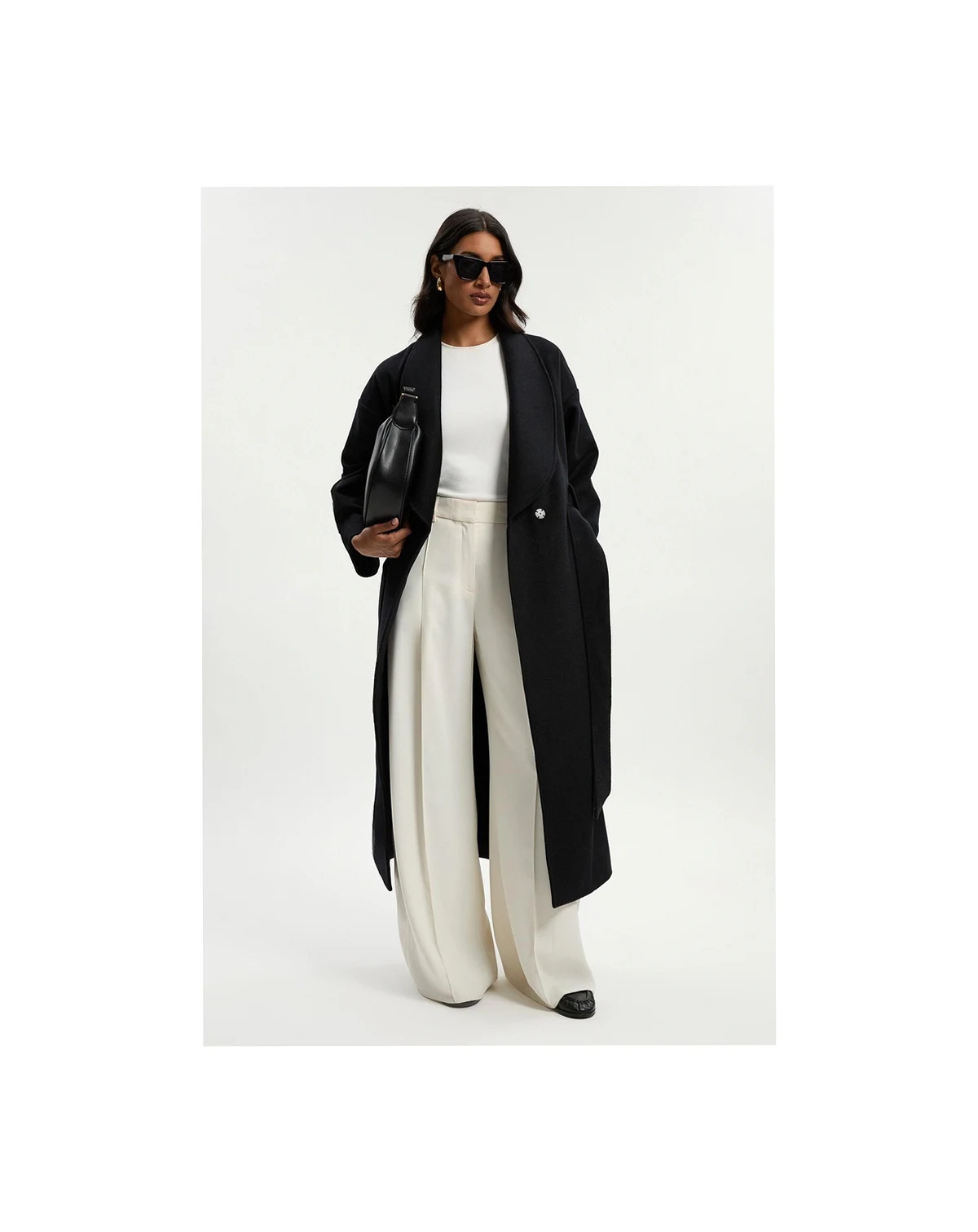 Petite Wrap Tailored Maxi Coat