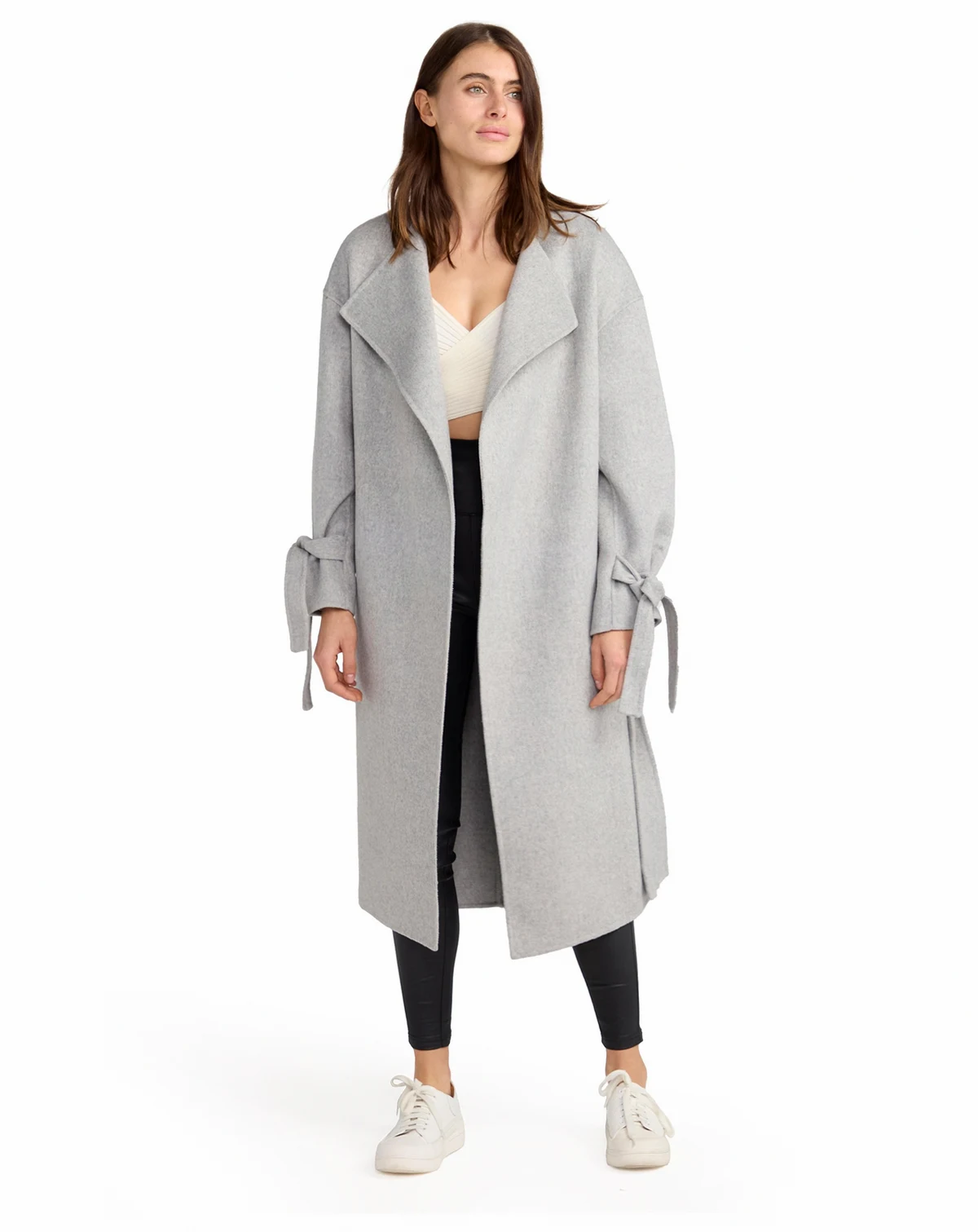 Women's Head Over Heels Collarless Robe Coat