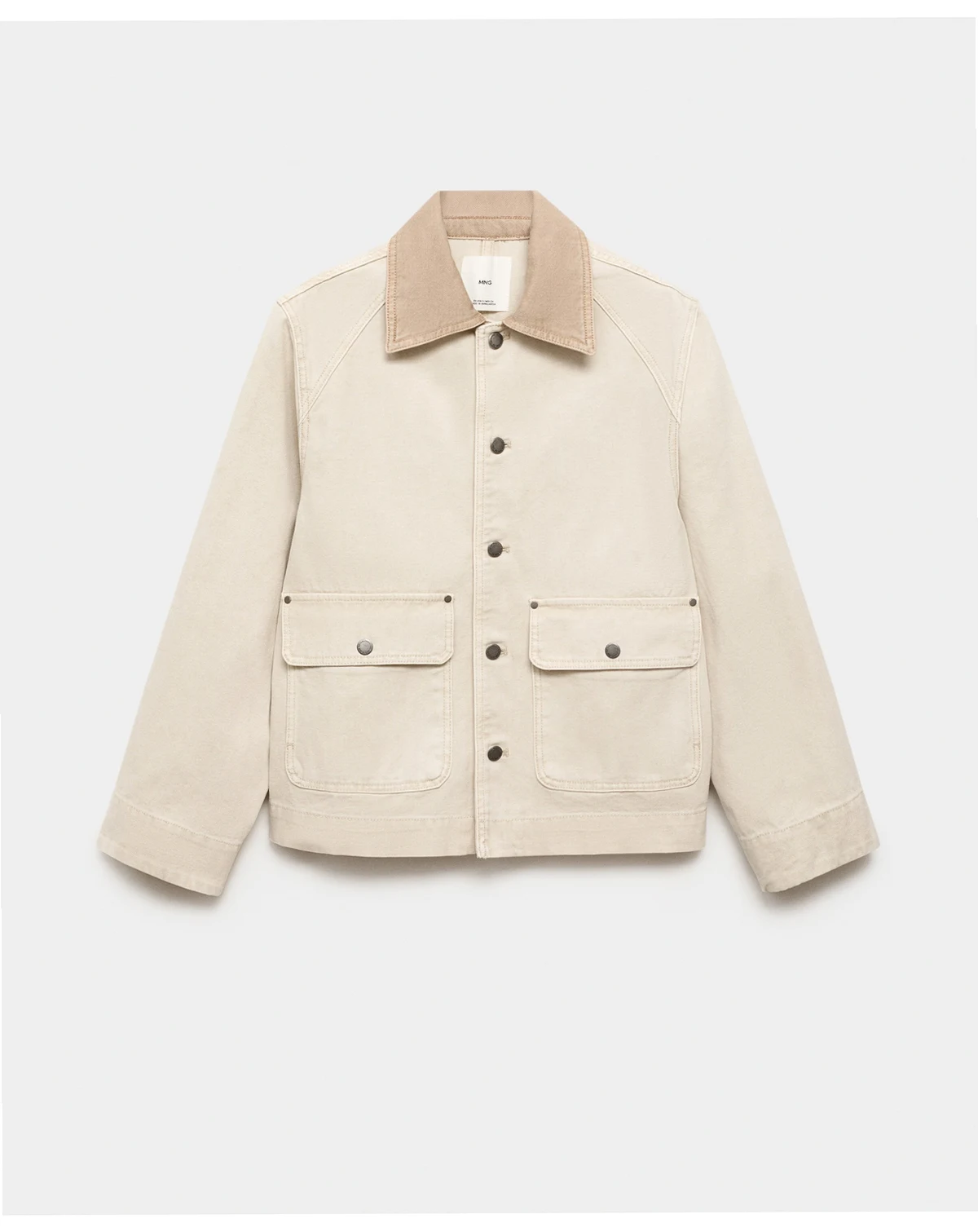 Women's Contrasting Collar Denim Jacket
