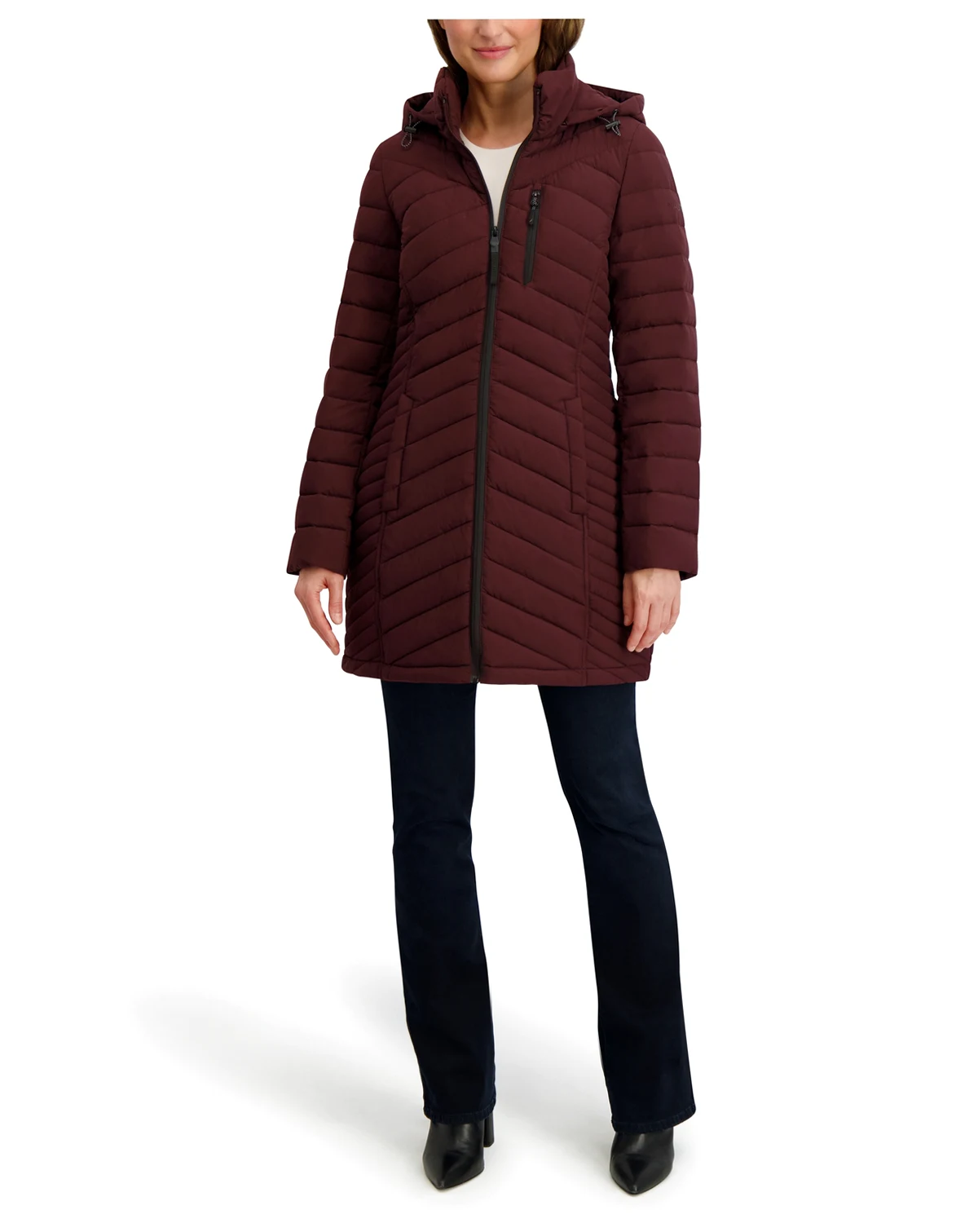 Women's Hooded Water-Resistant Puffer Coat