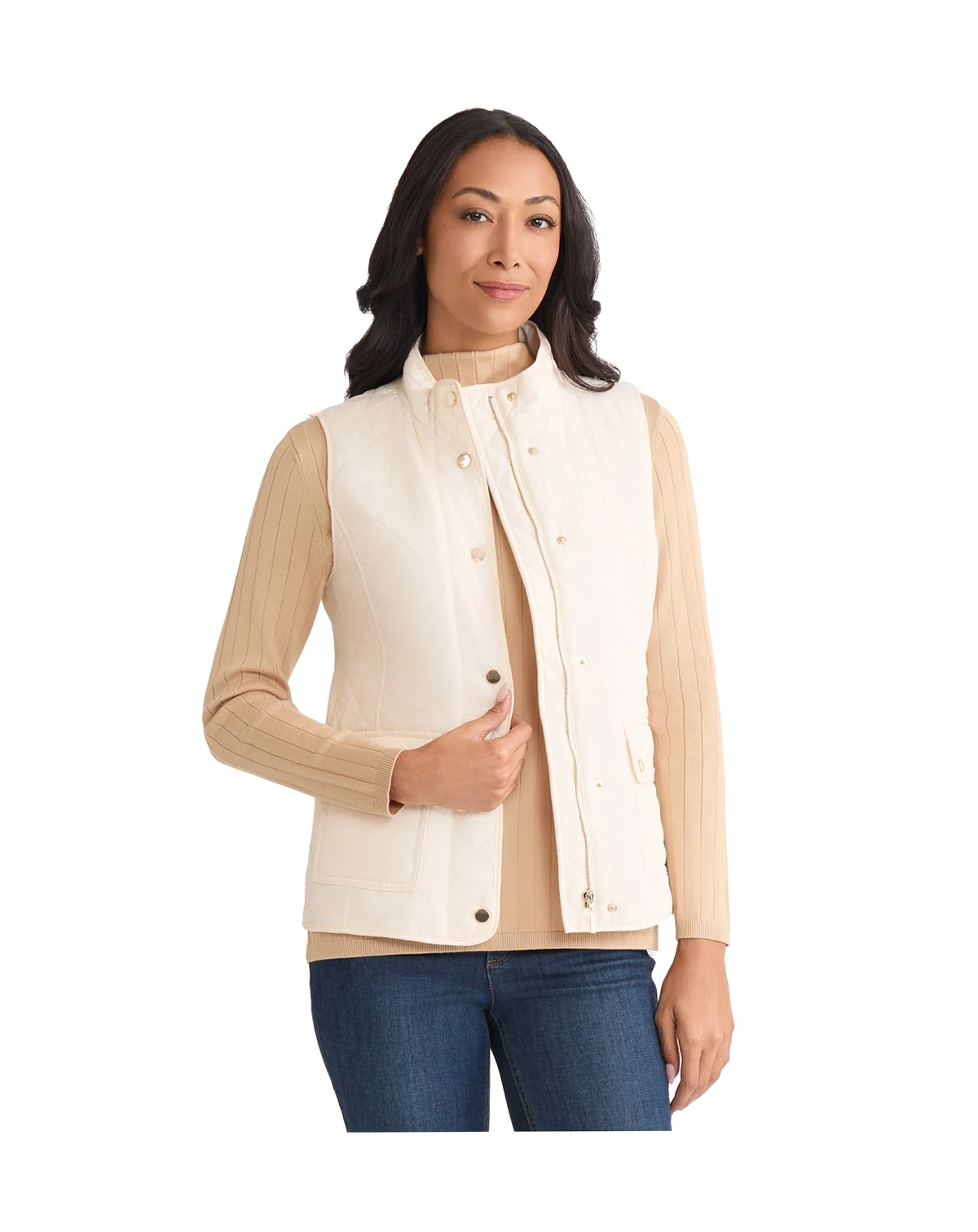 Women's Patch Pocket Vest Jacket