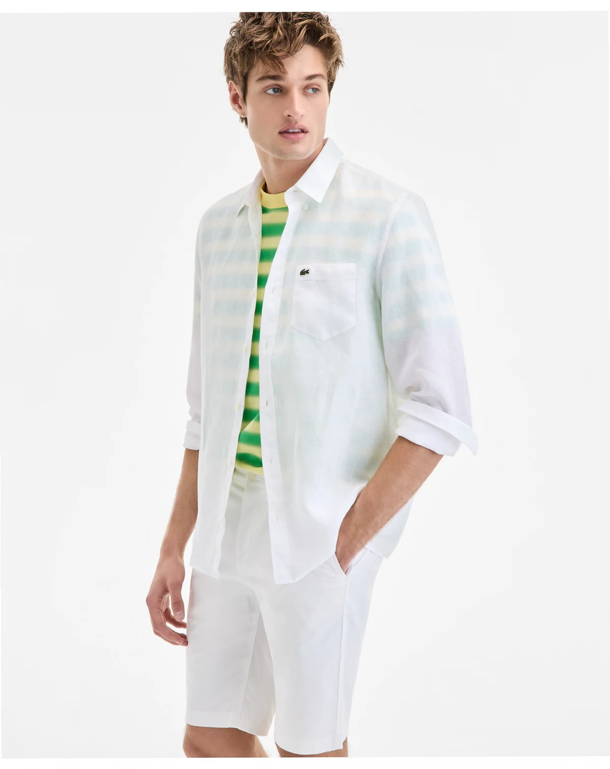 Men's Regular-Fit Linen Shirt