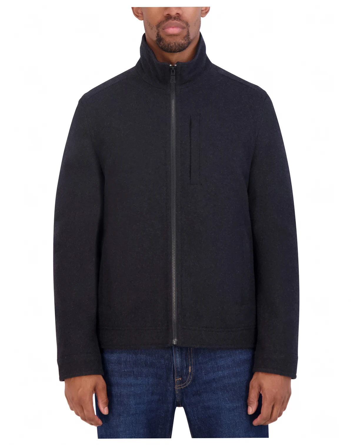 Men's Wool Blend Zip Jacket