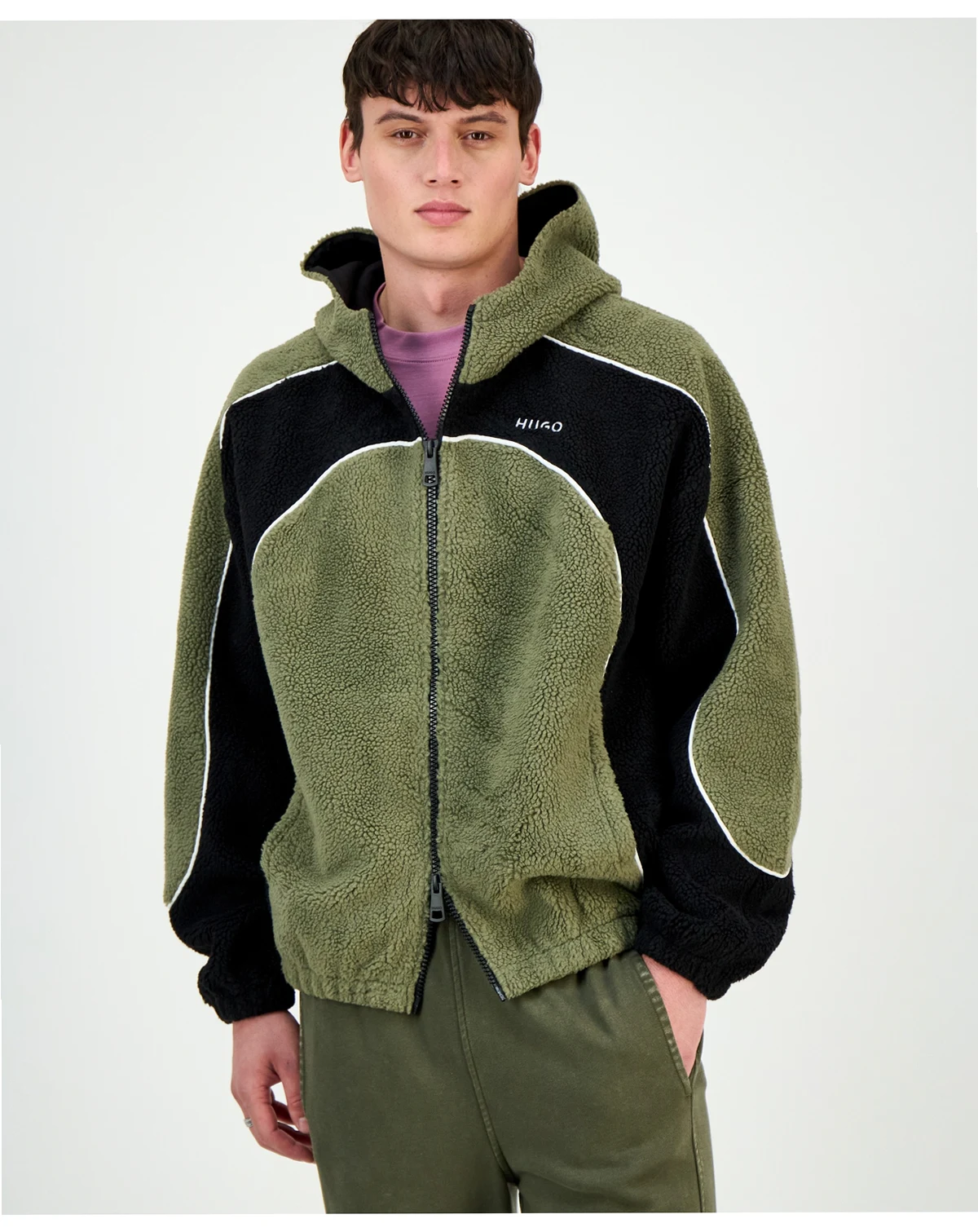 Men's Neddyzo Zip-Front Hooded Jacket