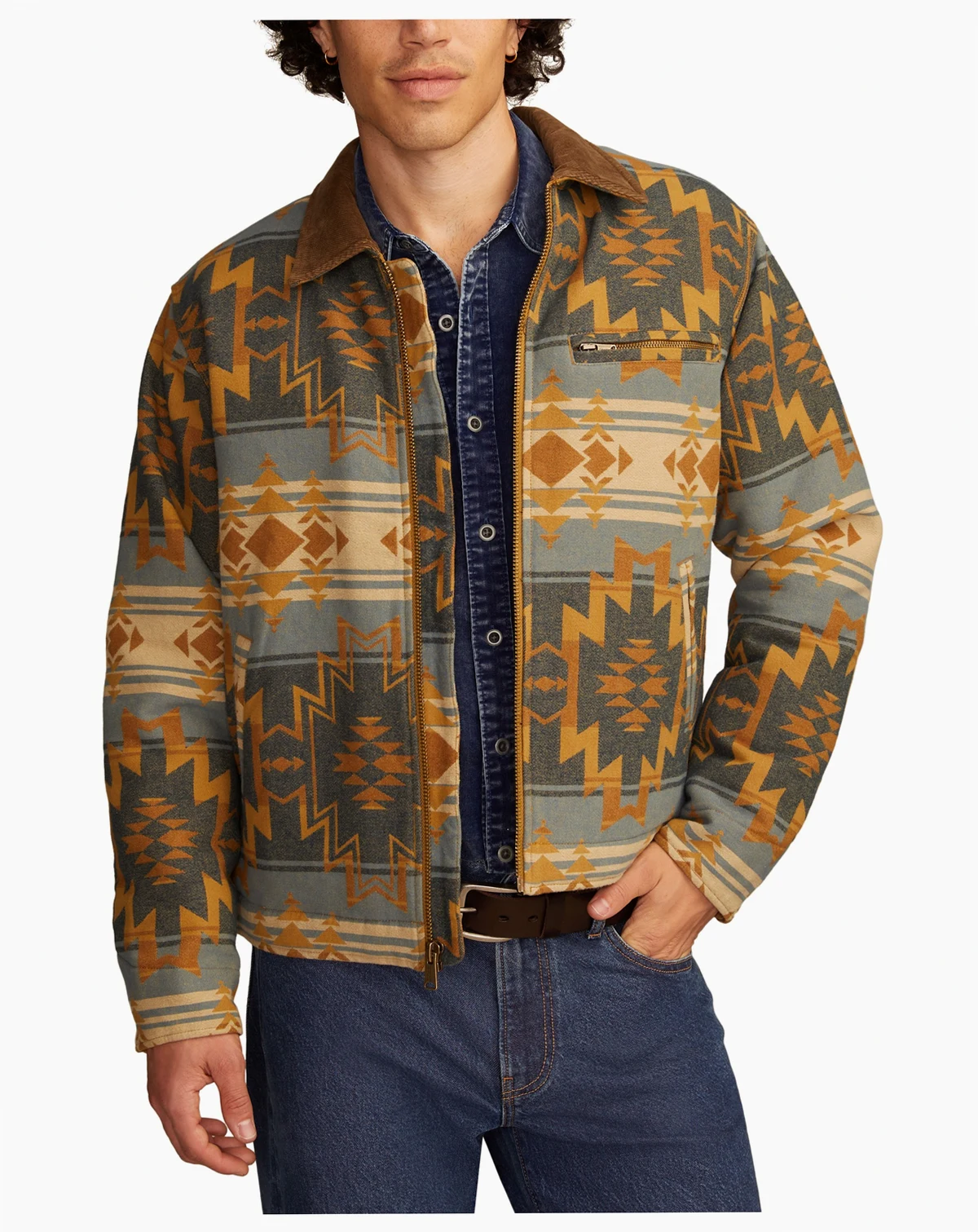 Men's Jacquard Blanket Jacket