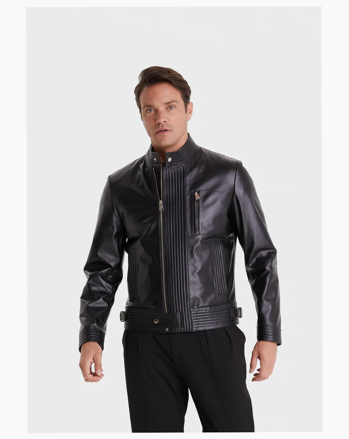 Men's Fashion Jacket, Nappa Black
