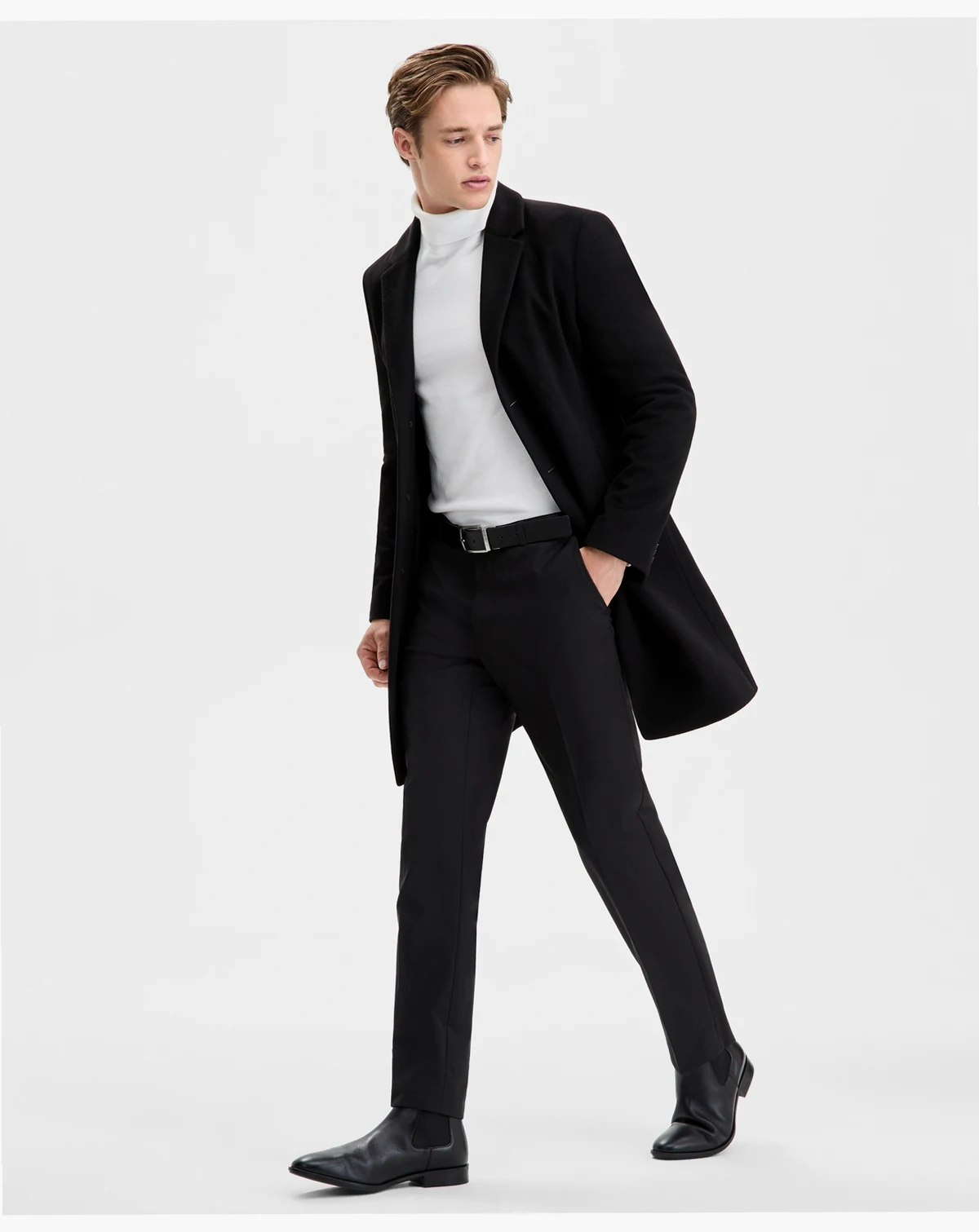 Men's Regular-Fit Cashmere Overcoat
