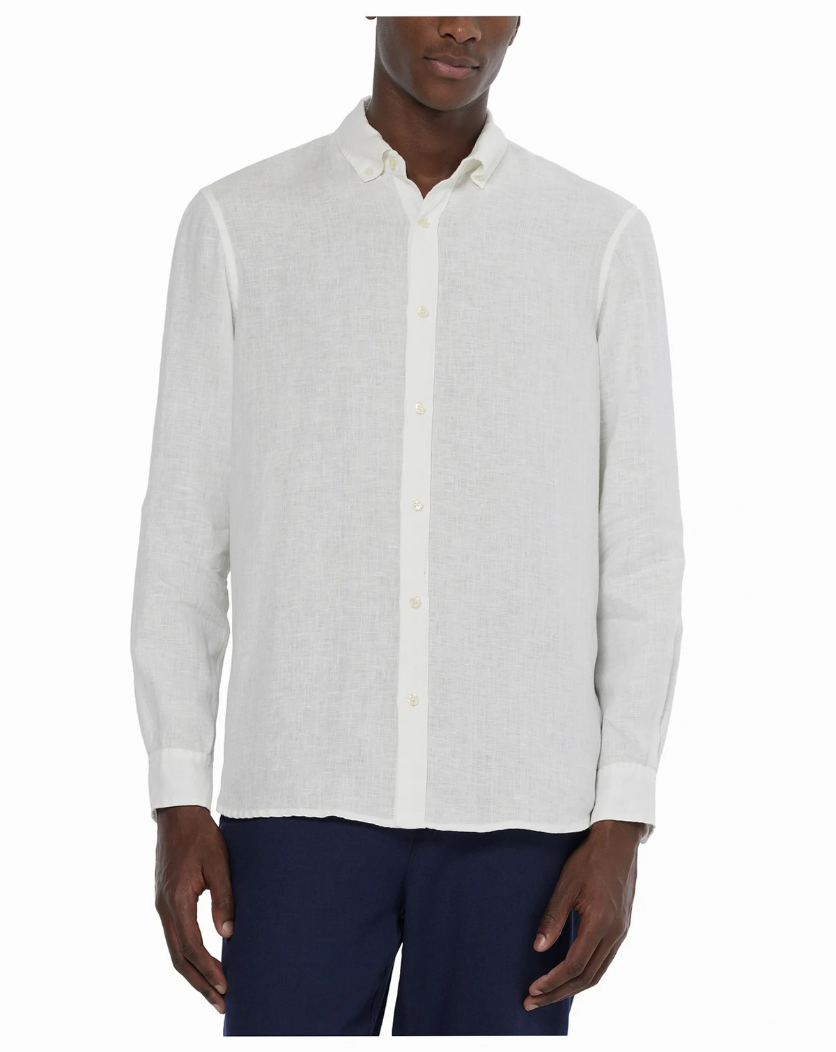 Men's Long-Sleeve Linen Shirt