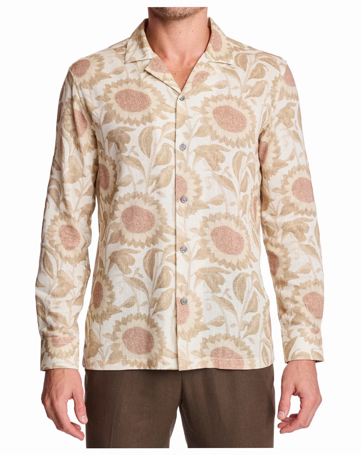 Men's Parker Printed Pointed Collar Shirt