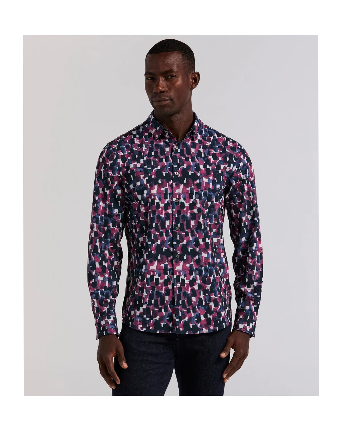 Men's Long-Sleeve Slim Fit Shirt