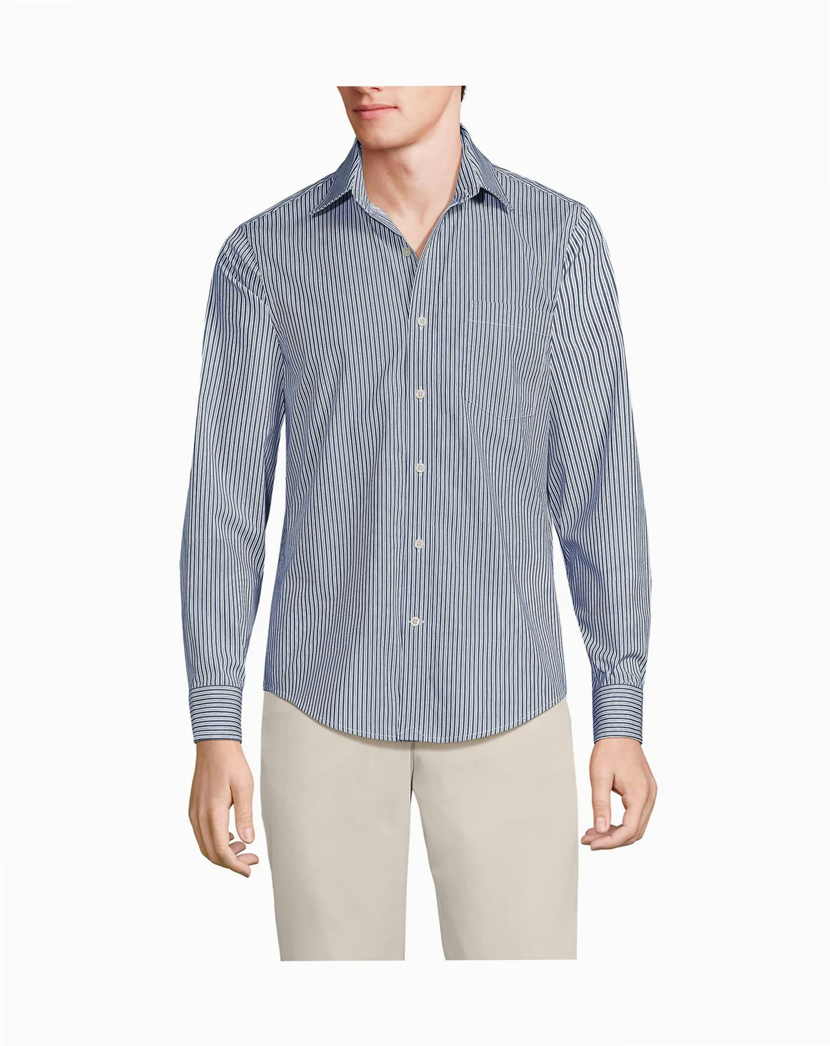Men's Traditional Fit Long Sleeve Travel Kit Shirt