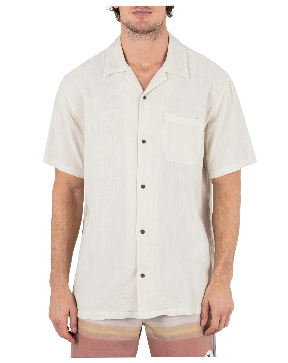 Men's Laguna Camp Embroidered Short Sleeve Shirt