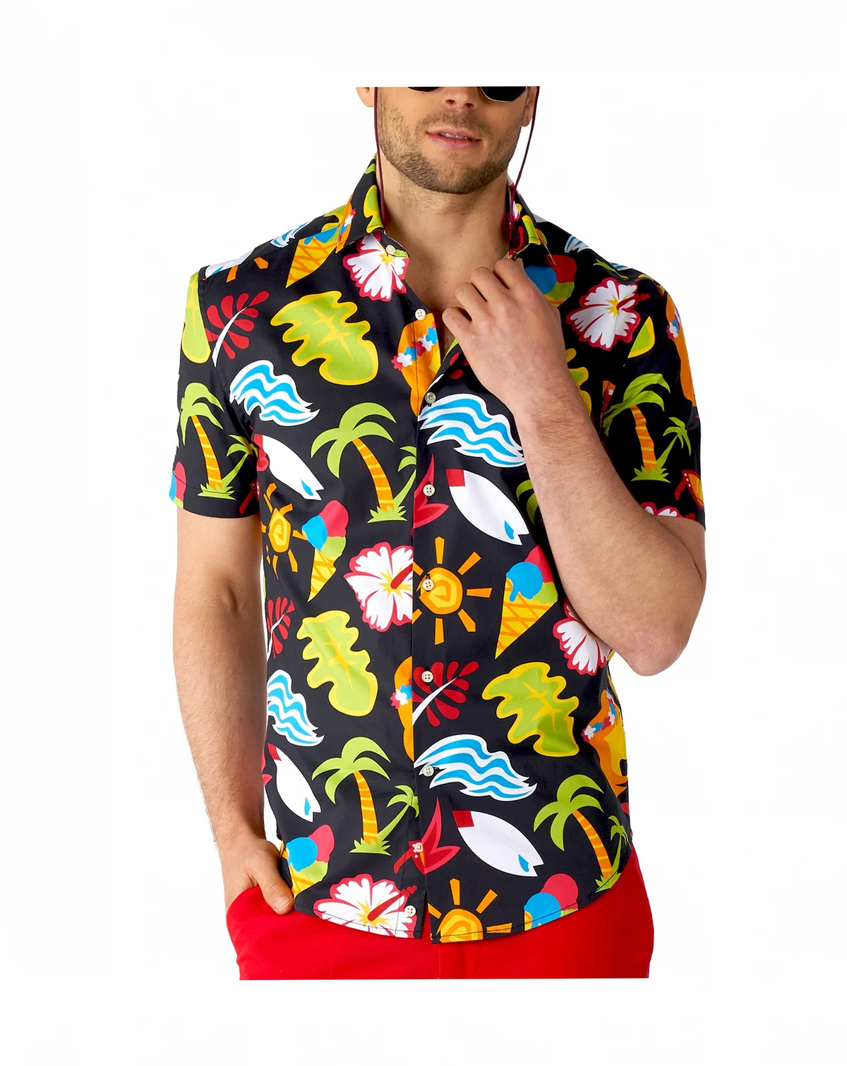 Men's SHIRT Short Sleeve Tropical Thunder