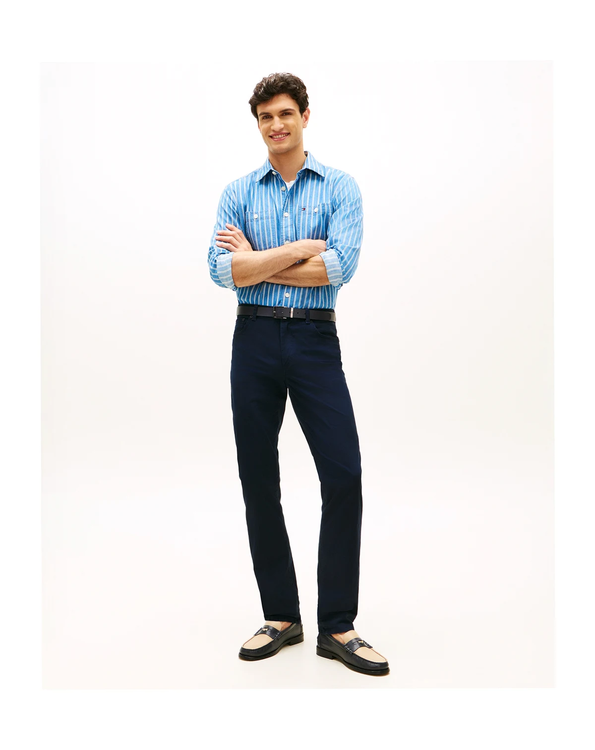 Men's Denton Slim-Straight Five-Pocket Stretch Essential Twill Pants