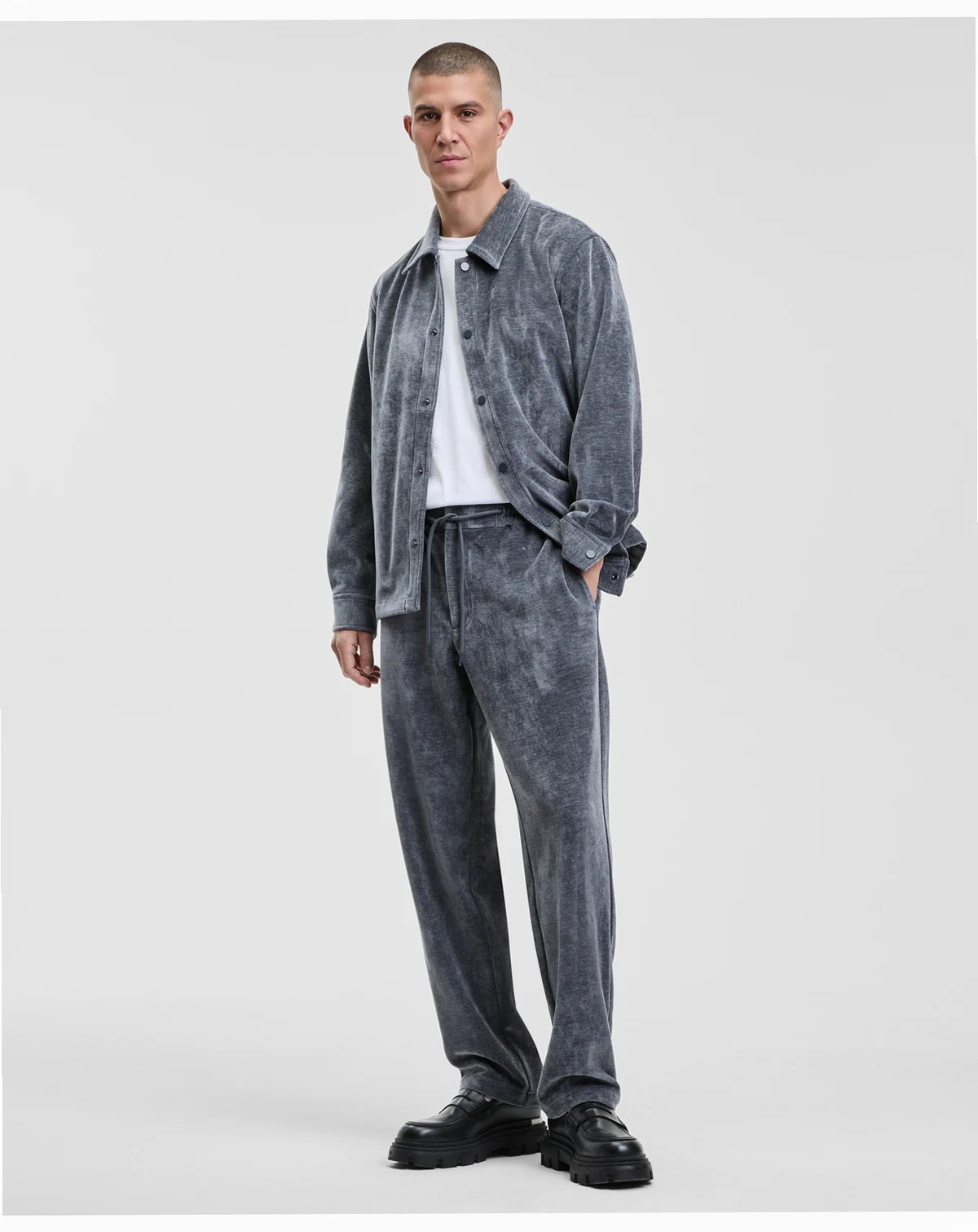 Men's Relaxed Soft Twill Tapered Drawstring Pants, Macy's Exclusive