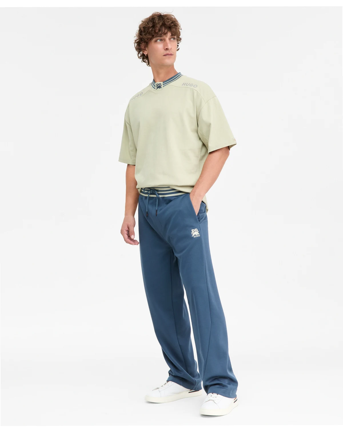 Racing Bulls x HUGO Men's Dolmapan French Terry Drawstring Jogger Pants