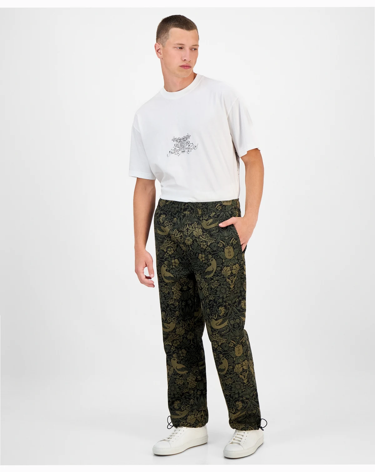 Men's Ginor Straight Fit Jacquard Trousers