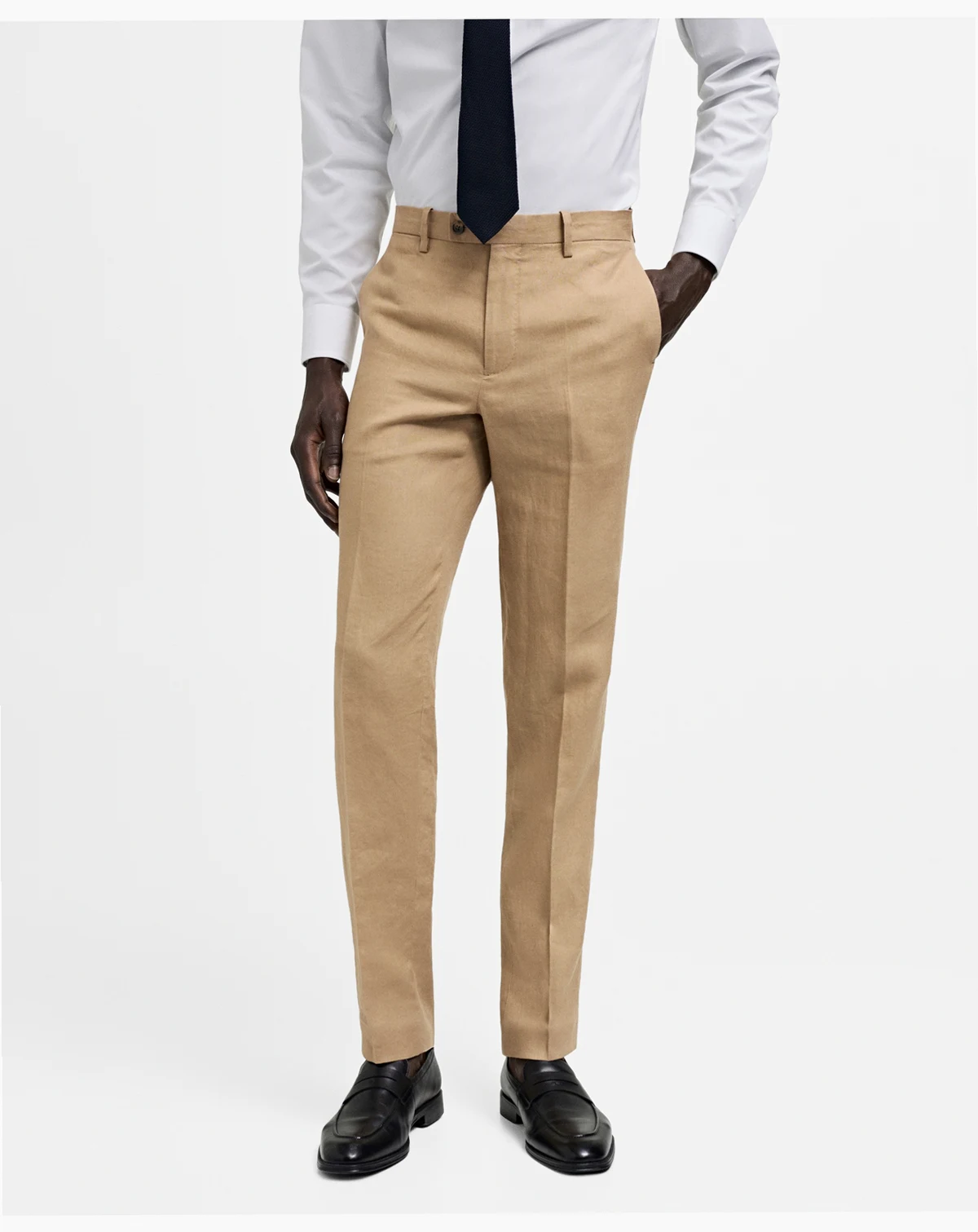 Men's Linen Slim Fit Dress Pants