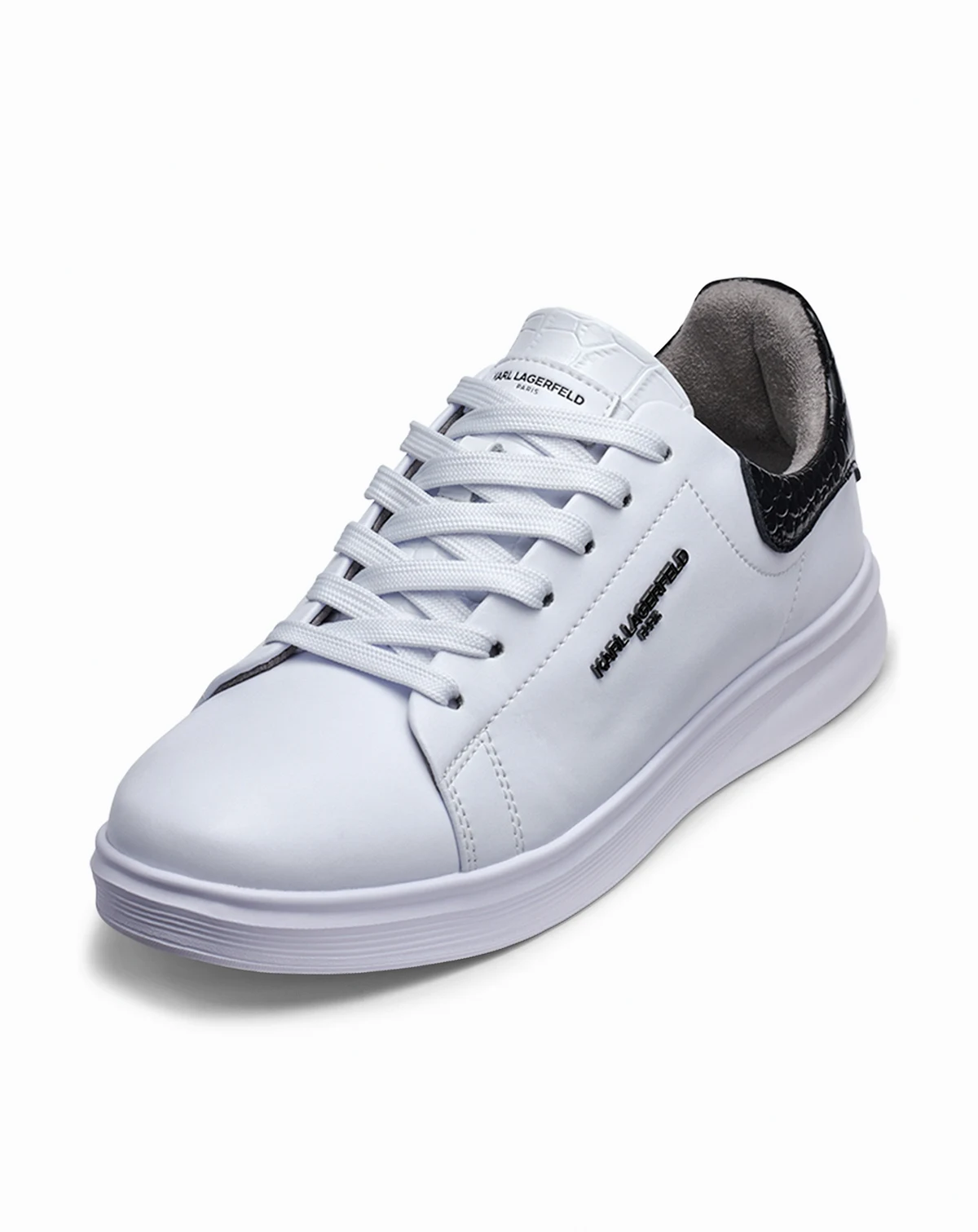 Men's Round Toe Leather Sneakers