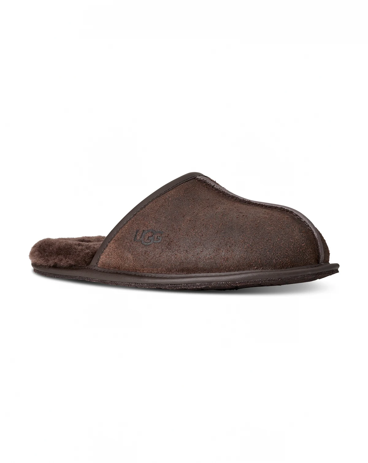 Men's Scuff Leather Distressed House Slipper