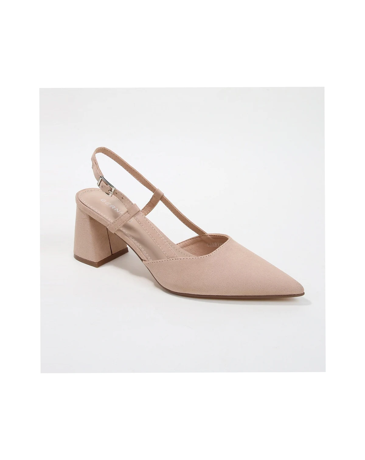 Women's Carrington Faux Suede Slingback Block Heel Pumps