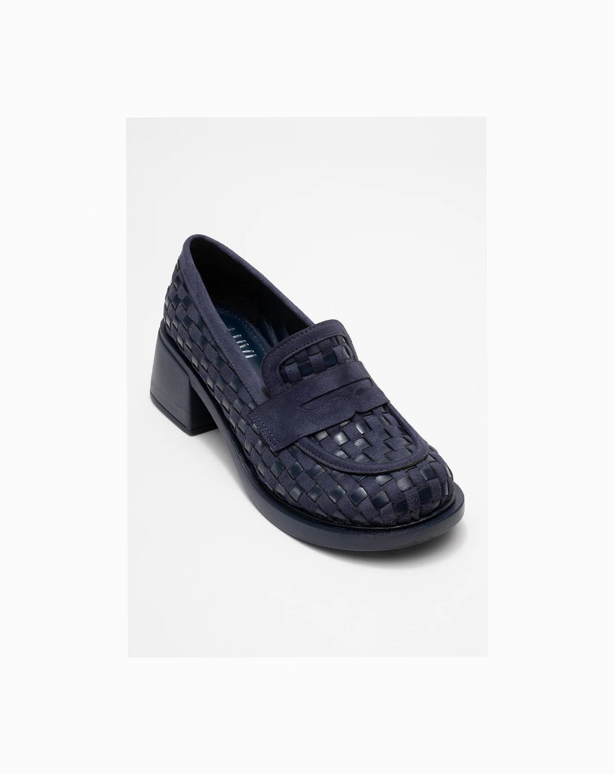 Marlon Woven Block Heel Loafer