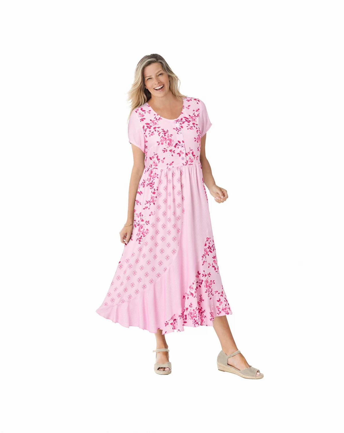 Women's Within Mixed Print Maxi Dress