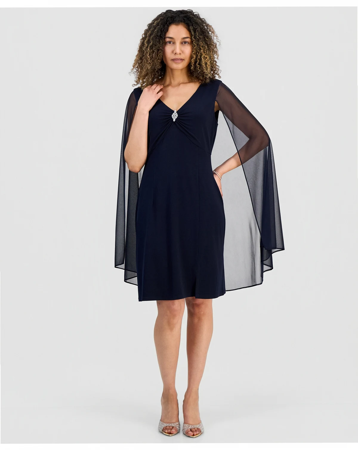 Petite Capelet Sheath Dress