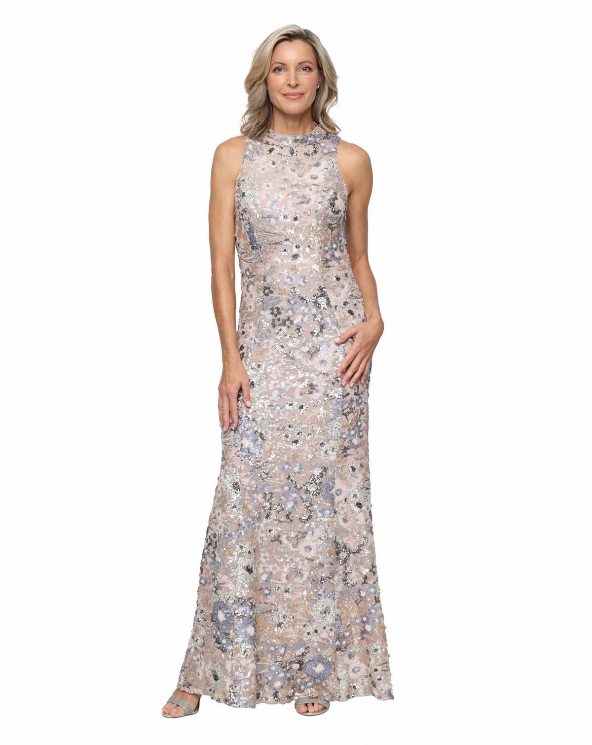 Petite High Neck Gown