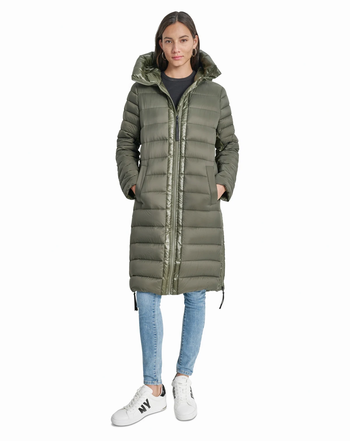 Women's Down Quilted Hooded Puffer Coat